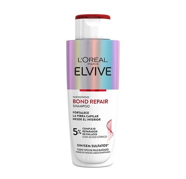 Envase de referencia: champú Elvive Bond Repair de L’Oréal Paris